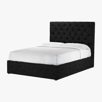 Sofa.com Rosalie 130cm Double Ottoman Bed in Ashford Textured Boucle - sofa.com