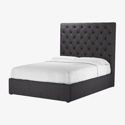 Sofa.com Rosalie 150cm Double Ottoman Bed in Cadet Soft Chenille - sofa.com