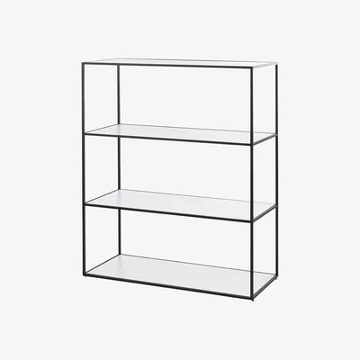 Amara By Lassen - Twin Bookcase - Large - Black/White