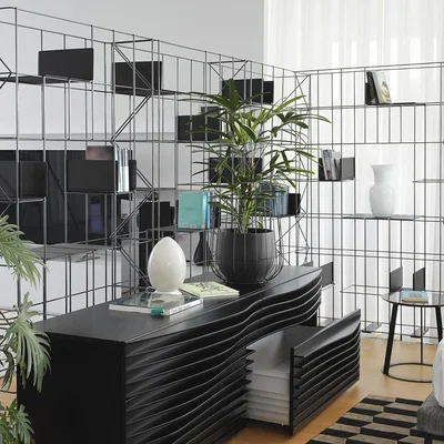 Amara Horm & Casamania - Network Bronze Bookcase - Valencia/Graphite
