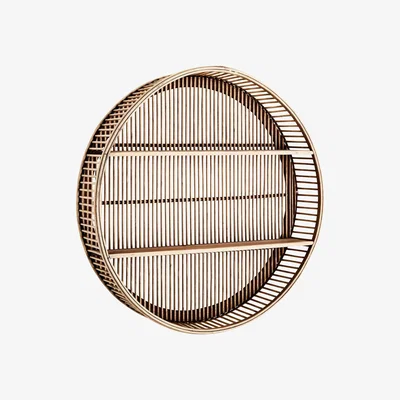 Barker and Stonehouse Lined Bamboo Shelf, Dark Natural