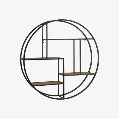 Barker and Stonehouse Round Industrial Wall Shelf, 776 | Barker & Stonehouse