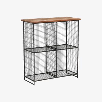 Barker and Stonehouse Little Tree Furniture Layla 4 Shelf Storage Unit, Brown | Little Tree Furniture