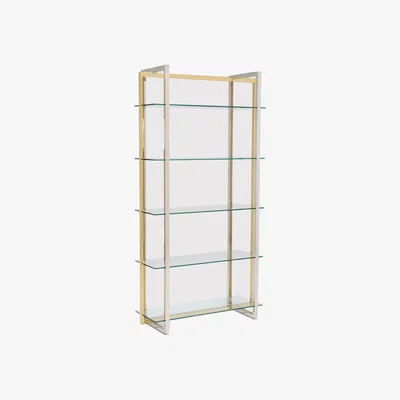 Barker and Stonehouse Escher Narrow Wall Unit Display Cabinet, Neutral | Barker & Stonehouse