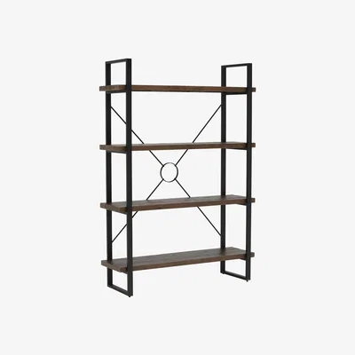 Barker and Stonehouse Tacoma 4 Shelf Storage Unit, Brown | Barker & Stonehouse