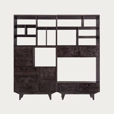 Bombinate.com Ebony Raj 2 Bookcase