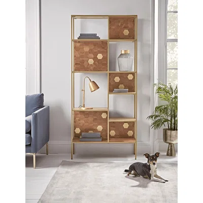 Cox and Cox NEW Hive Brass Inlay Bookcase