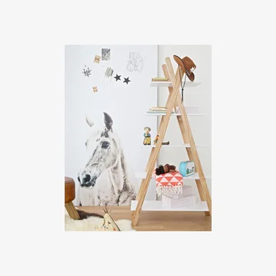 Cuckooland Kids Teepee Bookcase by Woood - Concrete Grey