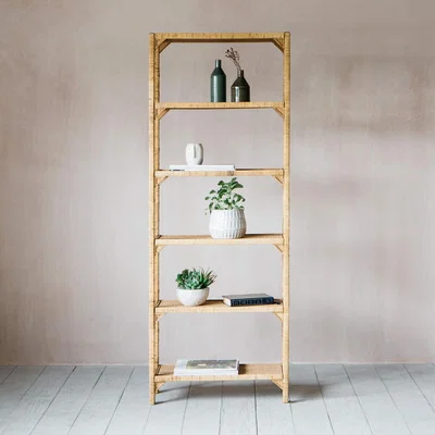 Graham & Green Rattan Six Shelf Unit