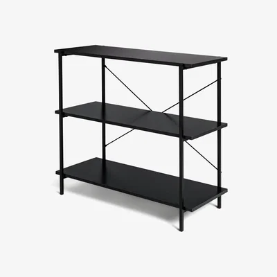 Habitat Habitat Huckley 3 Tier Steel Shelving Unit- Black