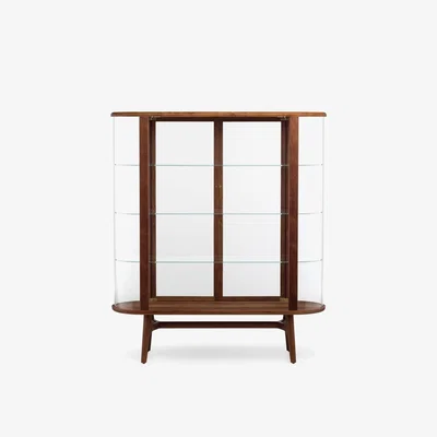 Heal's De La Espada Solo Tall Vitrine Walnut - Heal's UK Furniture