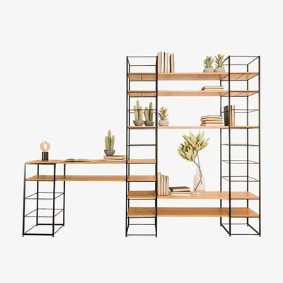 Heal's Heal's Tower Pair of Small Shelves Oak - Heal's UK Furniture