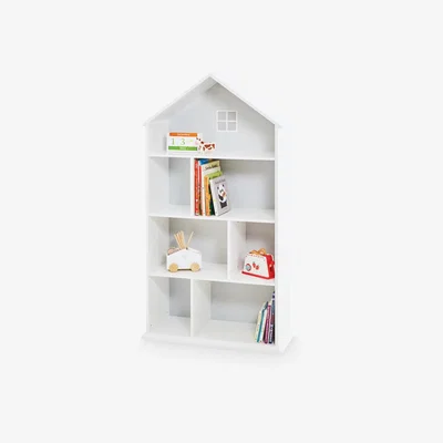 John Lewis Great Little Trading Co Large Townhouse Bookcase, White/Grey