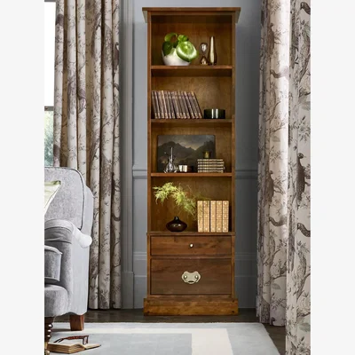 John Lewis Laura Ashley Garrat Bookcase, Chestnut Brown