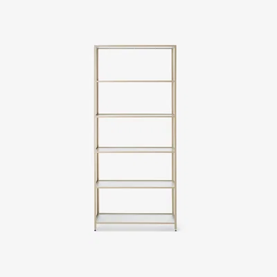 Made in Design Haze Bookcase - / L 80 x H 185 cm - Fluted glass by Ferm Living Beige