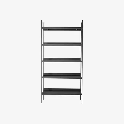 Made in Design Lot Bookcase - / Metal - L 100 x H 200 cm / 6 shelves by Bloomingville Black