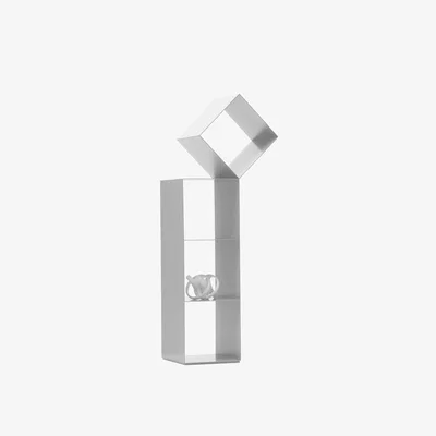 Made in Design Drop Bookcase - / Nendo, 2012 - L 54 x H 140 cm / Metal by Cappellini White