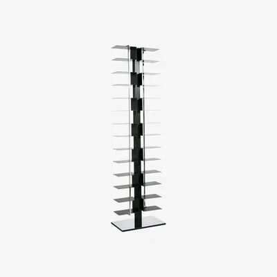 Made in Design Ptolomeo Bookcase - 2 sides by Opinion Ciatti Black