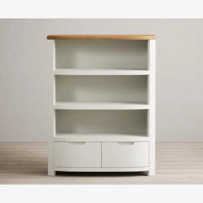 Oak&More Bradwell Oak and Chalk White Painted Small Bookcase