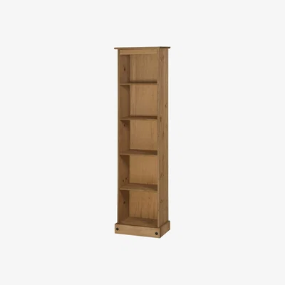The Range Corona Narrow Tall Bookcase - Antique Wax