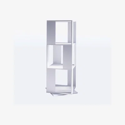 The Range 3 Tier Rotating Bookcase - White