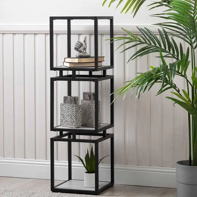 The Range 3-Tier Book Shelf  - Black/ Grey