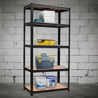 The Range Neo Large 5 Tier Garage Shelving Racking - Black