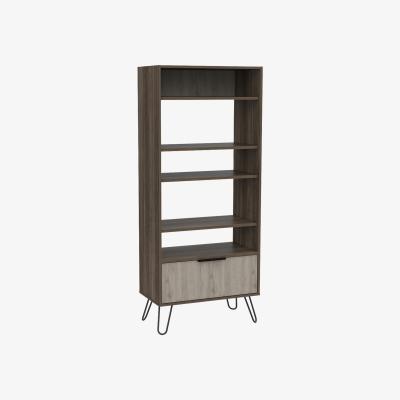 The Range Nevada display bookcase with door  - Smoked oak