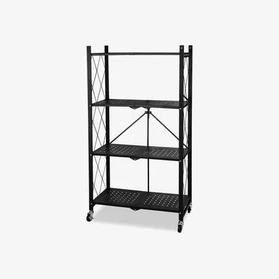 The Range No Assembly Foldable Storage Shelf Unit - Black / 130.00cm*42.00cm*12.00cm