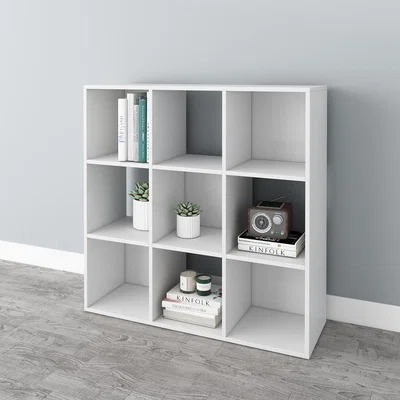 The Range WestWood Bookshelf 3 Tier 9 Cube Bookcase - White