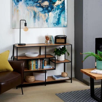 Woods Furniture Industrial Light Low Bookcase