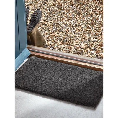 Cox and Cox Thick Doormat - Charcoal