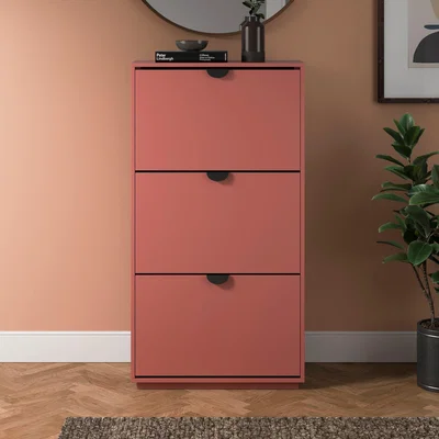 Dunelm Corbett 3 Door Shoe Drop Terracotta