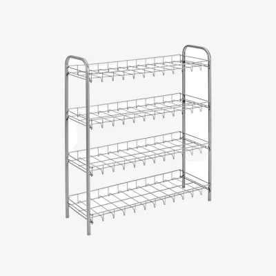 Dunelm Metaltex Stainless Steel 4 Tier Shoe Rack