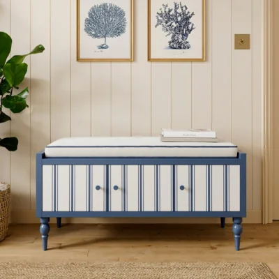 Dunelm Petit Folkstone Stripe Shoe Storage Bench