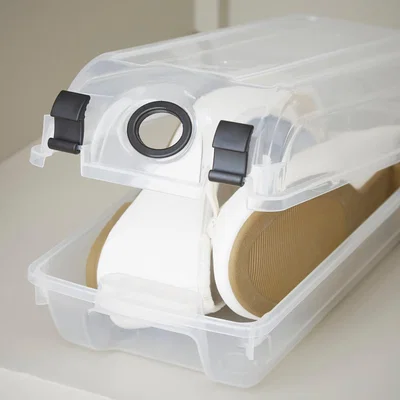 Dunelm Small Transparent Shoe Box Clear
