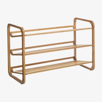 Dunelm Designer Bamboo 9 Pair Shoe Storage Rack