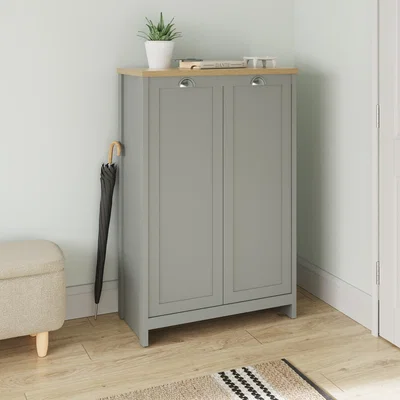Dunelm Lancaster Tall Shoe Cabinet