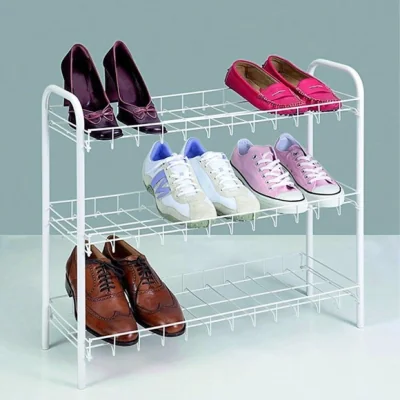 Dunelm Metaltex 3 Tier Shoe Stand Organiser
