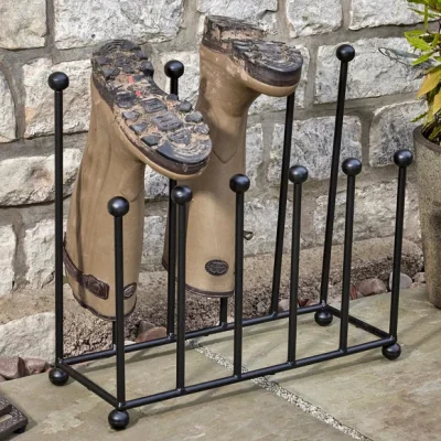 Dunelm Large Black Wellington Boot Rack