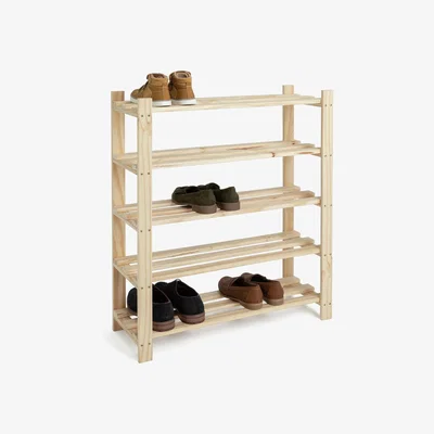 Habitat Habitat Karee 5 Shelf Shoe Storage Rack - Natural