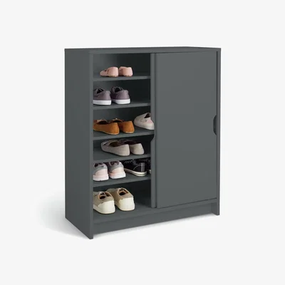 Habitat Habitat Chloe 2 Door Shoe Storage Cabinet - Grey