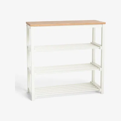 John Lewis John Lewis & Partners Modern Country 4 Tier Shoe Rack
