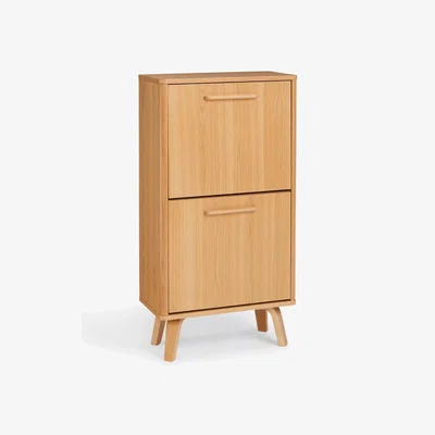 John Lewis John Lewis ANYDAY Anton Tall Shoe Storage Unit, Oak