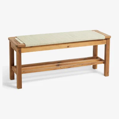 John Lewis John Lewis Open Weave Shoe Bench, Natural