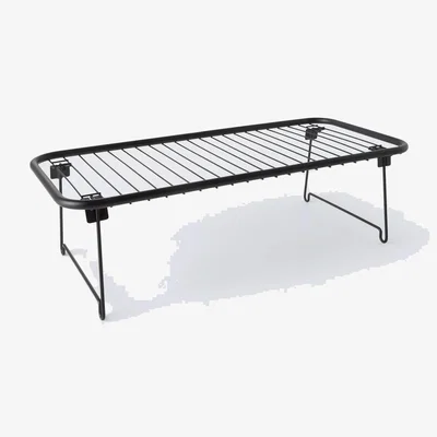 John Lewis John Lewis ANYDAY Folding Metal Shoe Rack, Black