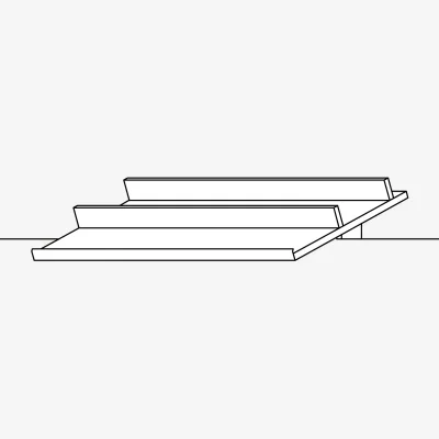 Kave Home Krea shoe shelf 500-575 mm