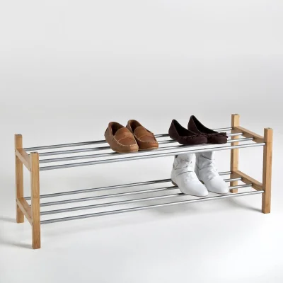 La Redoute Bamboo 2-Tier Shoe Rack