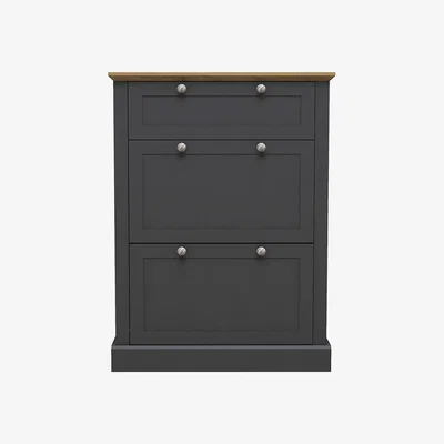 La Redoute Wooden 3 Tier Shoe Cabinet