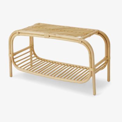 Made.com Bianca Rattan Shoe Storage Rack, Natural